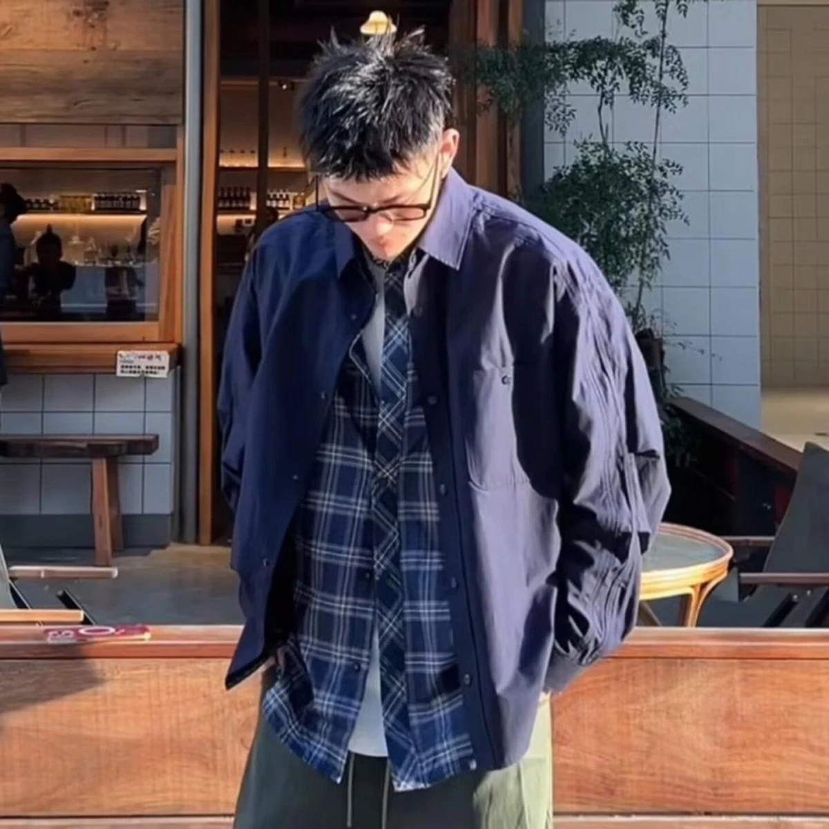 

Весенне-осеннее свободное мужское джинсовое уличное пальто в стиле Харадзюку, модное корейское повседневное пальто для подростков