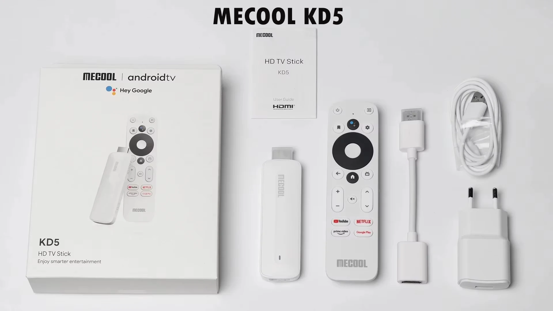 جهاز استقبال للتليفزيون Mecool KD5 بسعة 1 جيجابايت و8 جيجابايت Amlogic S805X2 Androidt 11 TV Box Gogle Netfl1x معتمد 2.4G&5G Wifi BT