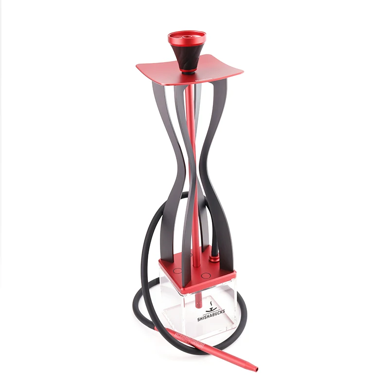 Large Shisha Bundle  Shishabucks Big Clouds  Supports up to 4 hoses Included Aluminium  Heat managerr divice and LED light