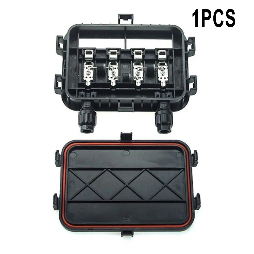 Waterproof PV Solar Panel 98x134x24mm Carbon Fiber Junction Box 180W-300W Waterproof IP67 For PV Solar System