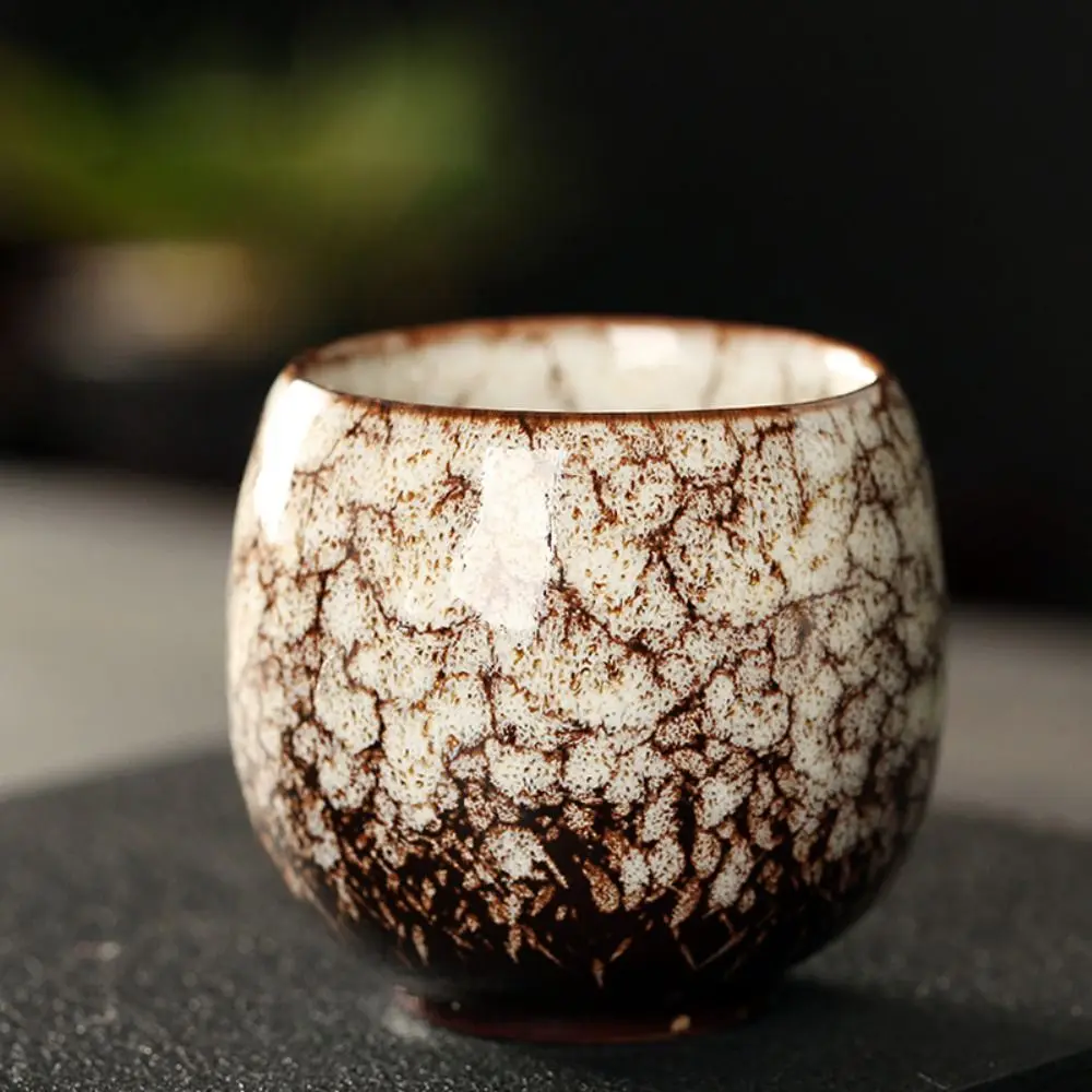 Creative Kung Fu Ceramic Teacup Porcelain Kiln Transformation Water Cup Japanese Style Pottery Tea Bowl