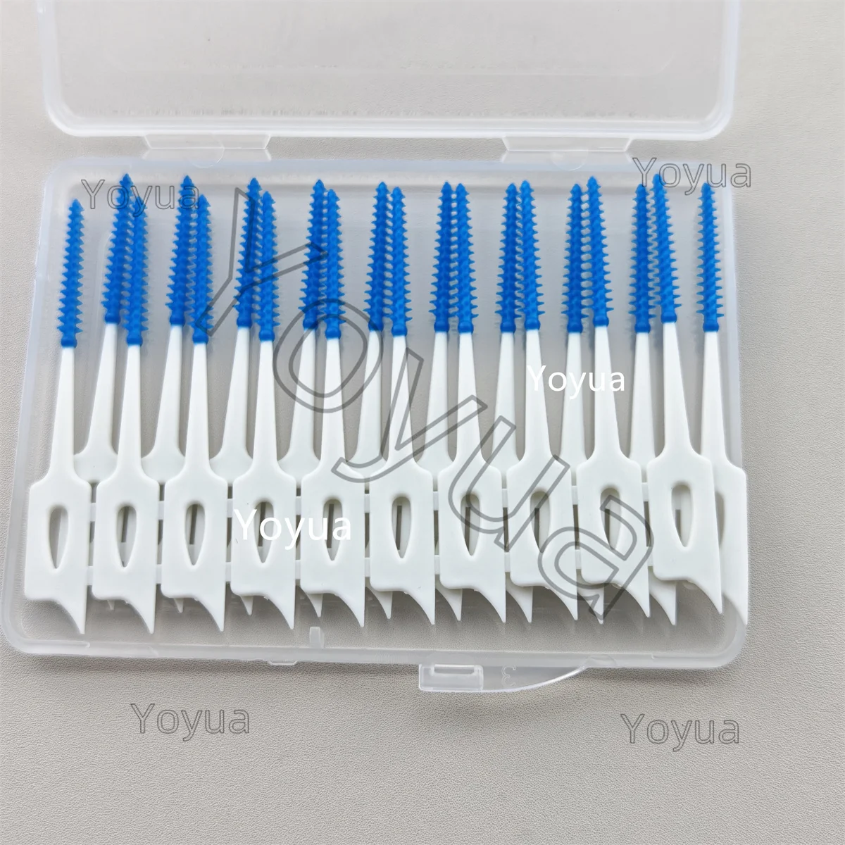 40x20 قطعة/صندوق فرشاة بلاستيكية بين الأسنان من السيليكون أعواد أسنان الأسنان مع أدوات تنظيف الفم الملولبة #3