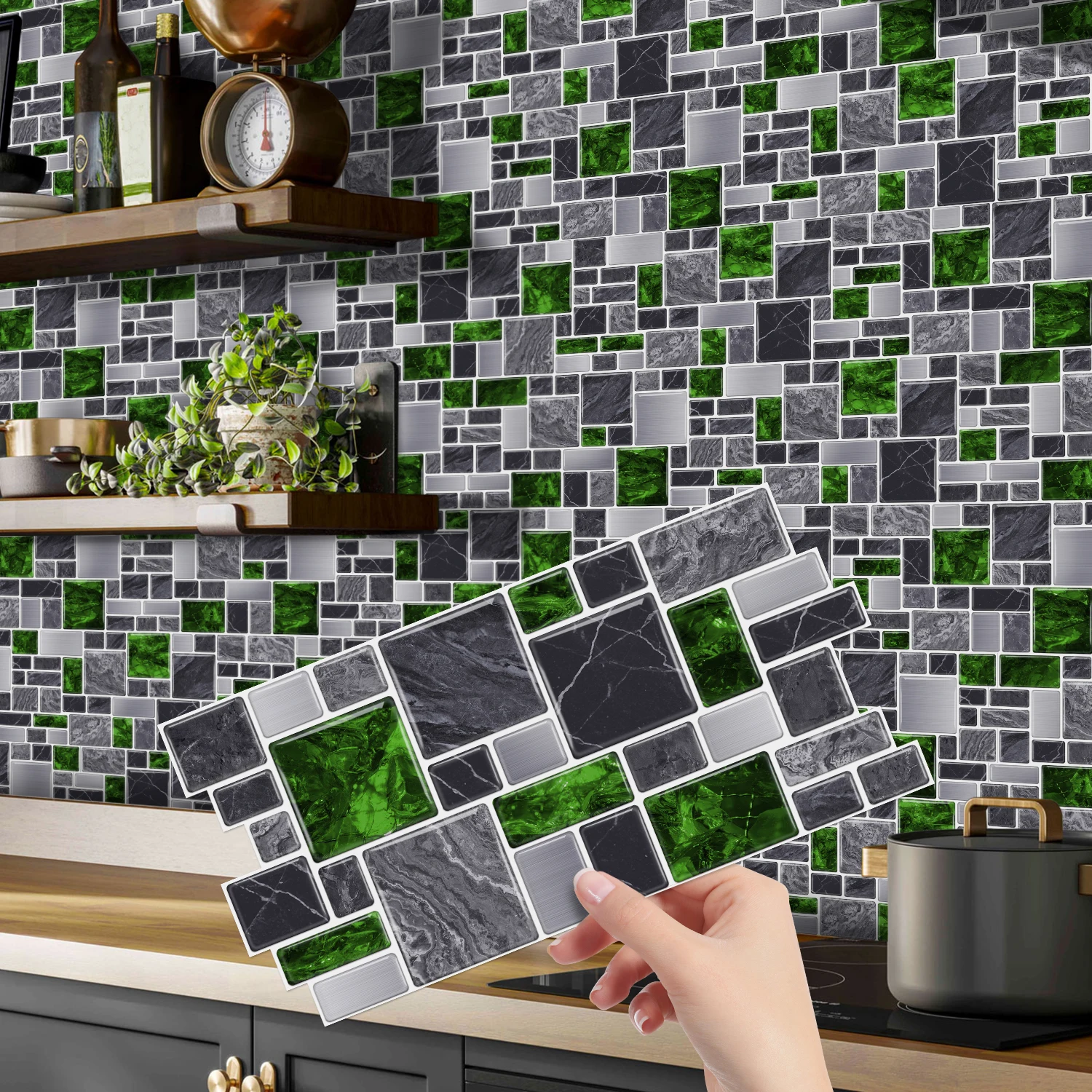 

Easy Install Marble Wall Panels Peel and Stick 3D Brick Wallpaper Self Adhesive Waterproof Sticker for Home Renovation