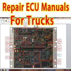 Riparazione manuali ECU per camion riparazione manuale ECU, Mercede, Vol-vo, S-cania, Cummin mwm, ecc. come corso di riparazione ECU Cat ECM