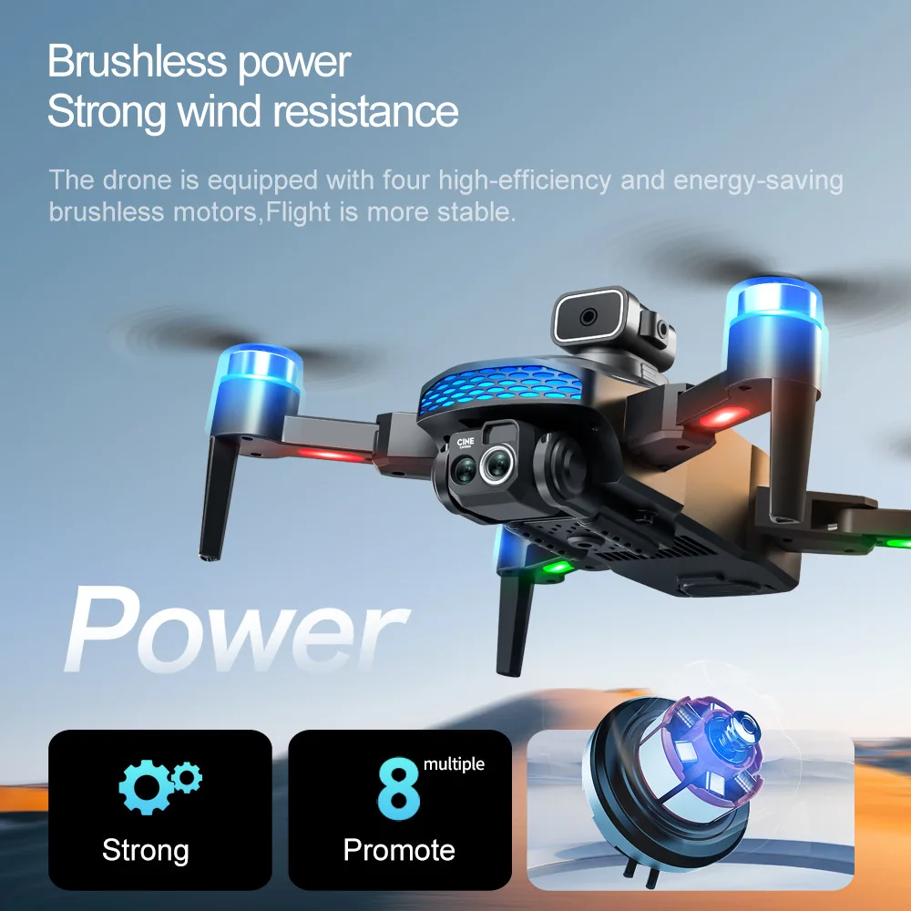 Drone 8K Professional HD Dual Camera Brushless with Screen Aerial Photography Optical Flow Obstacle Avoidance Quadcopter Dron