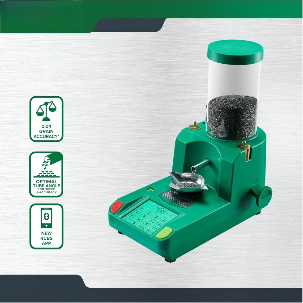 موزع مسحوق المسدس، شاشة لمس متوافقة مع البلوتوث، دقة 0.1، سعة 2000 الحبوب #2