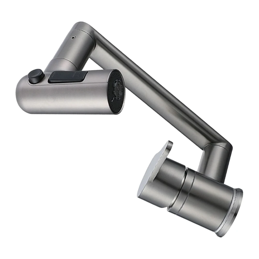 

3-режимный поворотный кран для душа на 360 градусов для пищевой зоны. Легко устанавливается. Складной носик из нержавеющей стали 304. Поворотный излив на 1080.