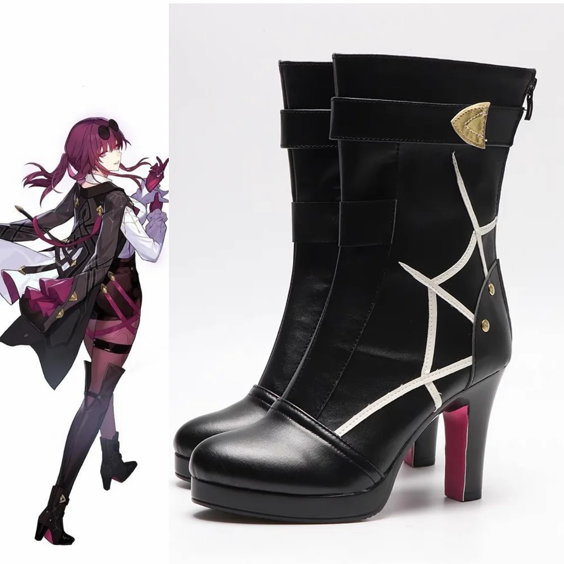 

Honkai Star Rail Cosplay Costume Honkai Kafka Cosplay Shoes Helloween Party Kafka Shoes Boots