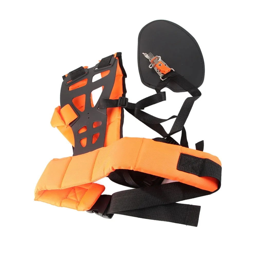 Durable Ergonomic Shoulder Harness Strap Adjustable Y Shaped Brush Cutter Strap Universal Orange Trimmer Harness Strap