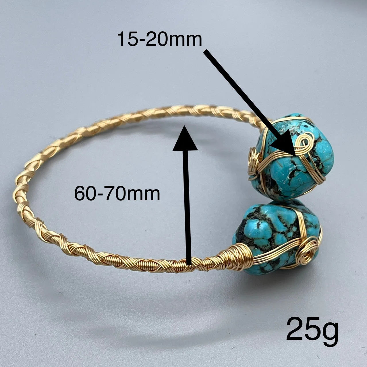 الفيروز سوار المنسوجة يدويا سوار غير النظامية الفيروز قابل للتعديل سوار للنساء البوهيمي خمر الرجعية الإسورة مجوهرات #1