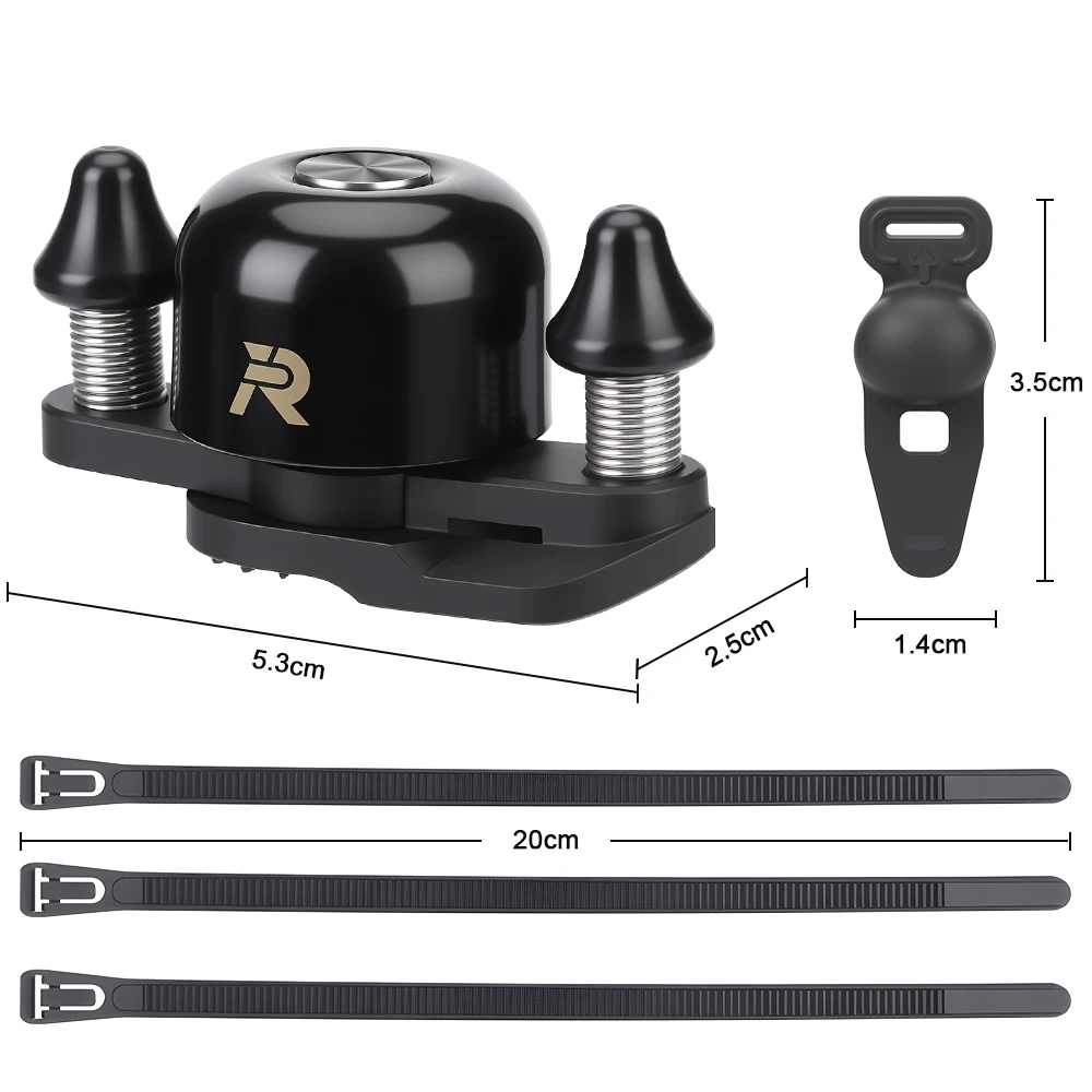 Rockbye Kupfer-Fahrradklingel Sicherheitswarnung Fahrradklingel Hupe Fahrradalarm Speziell für Rennräder 100dB lauter Lenkerlautsprecher – Detail 12