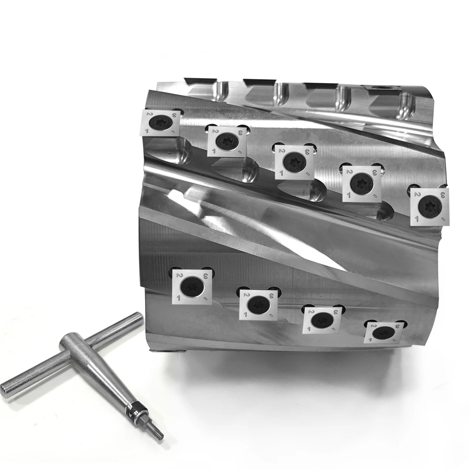 

Hiizug Spiral Cutter Head Factory Price Woodworking Planer Machine Jointer Spindle Moulder Light Duty Helical Cutter Head
