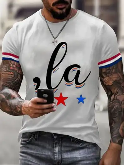 Men's La Print Short Sleeve T-shirt