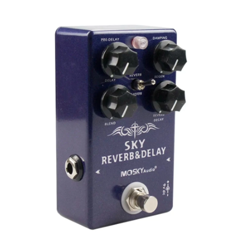 MOSKY SKY REVERB DELAY Reverb Guitar Effect Pedal Digital Delay Guitar Effect Pedal True Bypass Guitar Accessories 3 In 1