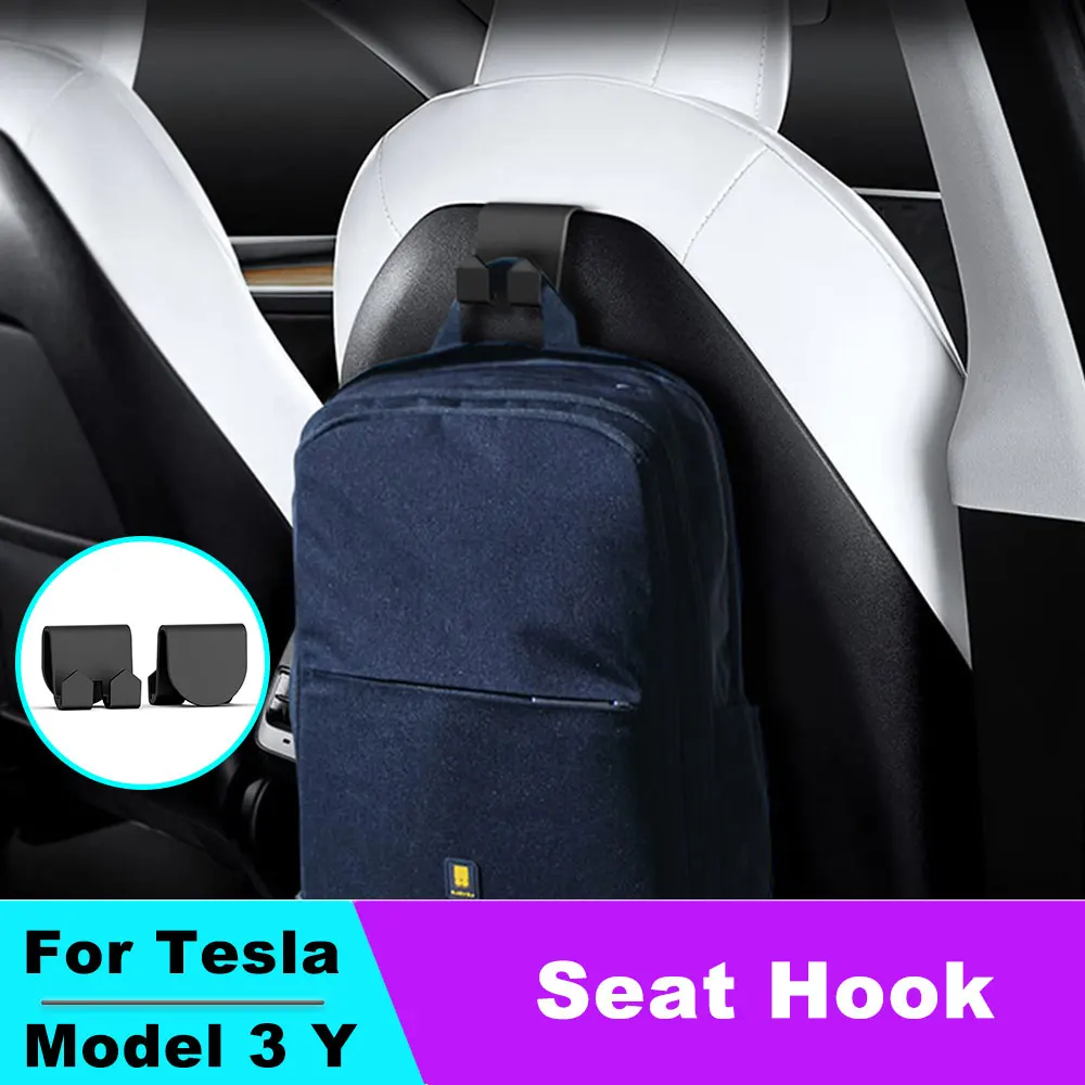 Back Seat Hook For Tesla Model 3 Model Y Handbags Grocery Bag Hook For Tesla Car Accessries