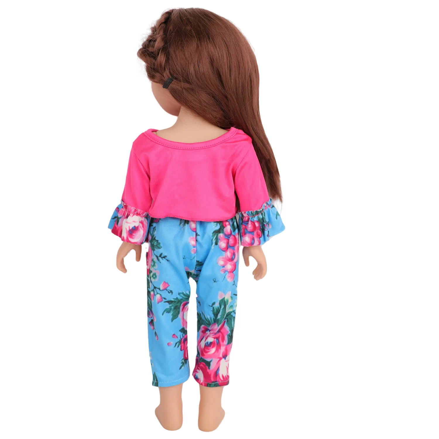 Jupe florale de Yoga pour poupée de 18 pouces, accessoires de renaissance, sport d'été, impression de dessin animé, vêtements décoratifs mignons à la mode, nouvelle collection