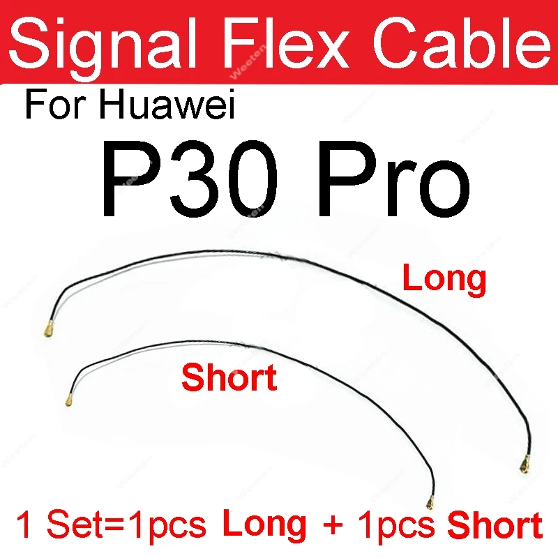 와이파이 동축 커넥터 공중 플렉스 리본, 화웨이 P20 P30 P40 프로 P30 라이트 P40 라이트 P40 프로 + 안테나 신호 플렉스 케이블 부품