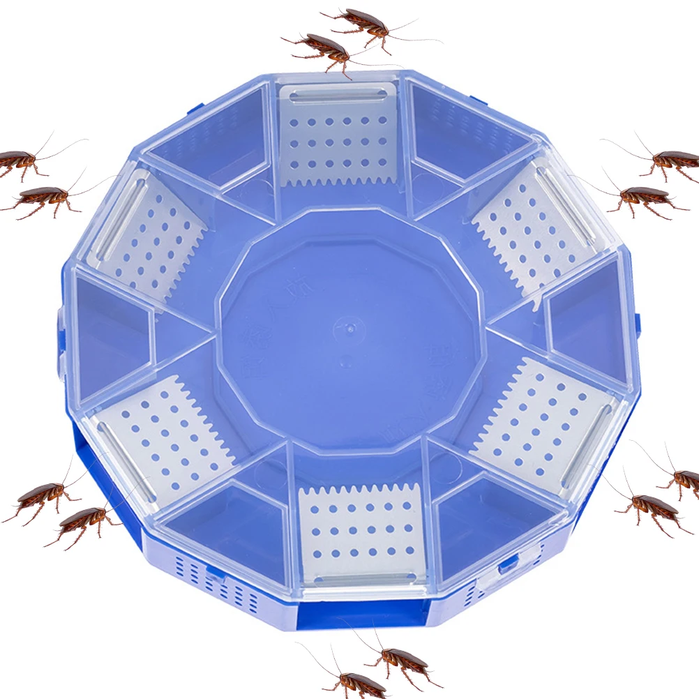 

Cockroach Trap Box Non-Toxic Reusable Pest Control for Home Kitchen Reused Harmless Supplies Blue