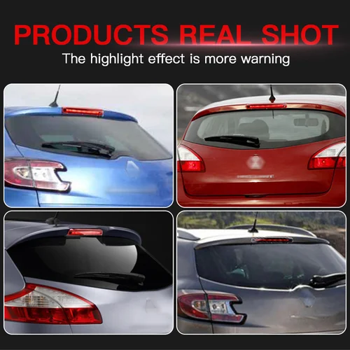 Imagen 2 del producto 1 × para Renault Megane MK III Hatchback 2008-2015 LED 3.a luz de freno de montaje alto lámpara de señal trasera tercer conjunto de luz trasera central