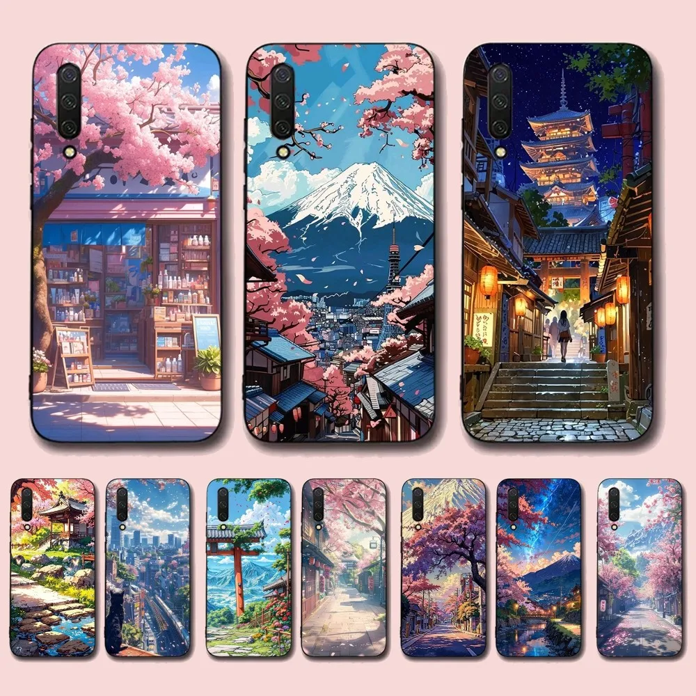 

Japanese Anime Landscape Art Phone Case For Xiaomi Mi 5X 8 9 10 11 12 Lite Pro 10T PocoX3pro PocoM3 Note 10 Pro Lite