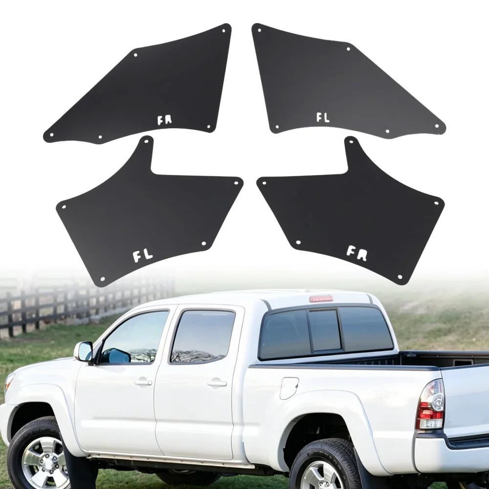 Juego de 4 Protectores de Salpicaduras Delanteros para Toyota Tacoma N220/N240/N250/N260/N270/N300 2005-2023, Revestimiento de Guardabarros, Kit de Protección 537505060