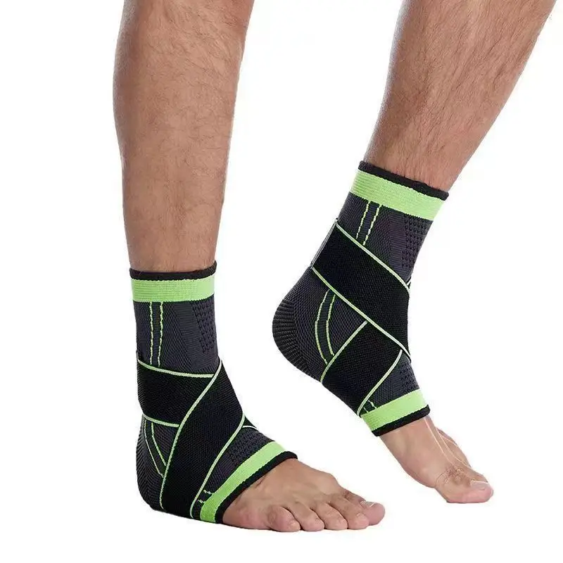 1PC Druck Verband Knöchel Schutz Sport Fußkettchen Unterstützung Fuß Strap Nylon Gestrickte Elastische Knöchel Brace Gym Basketball Laufen – Detail 7