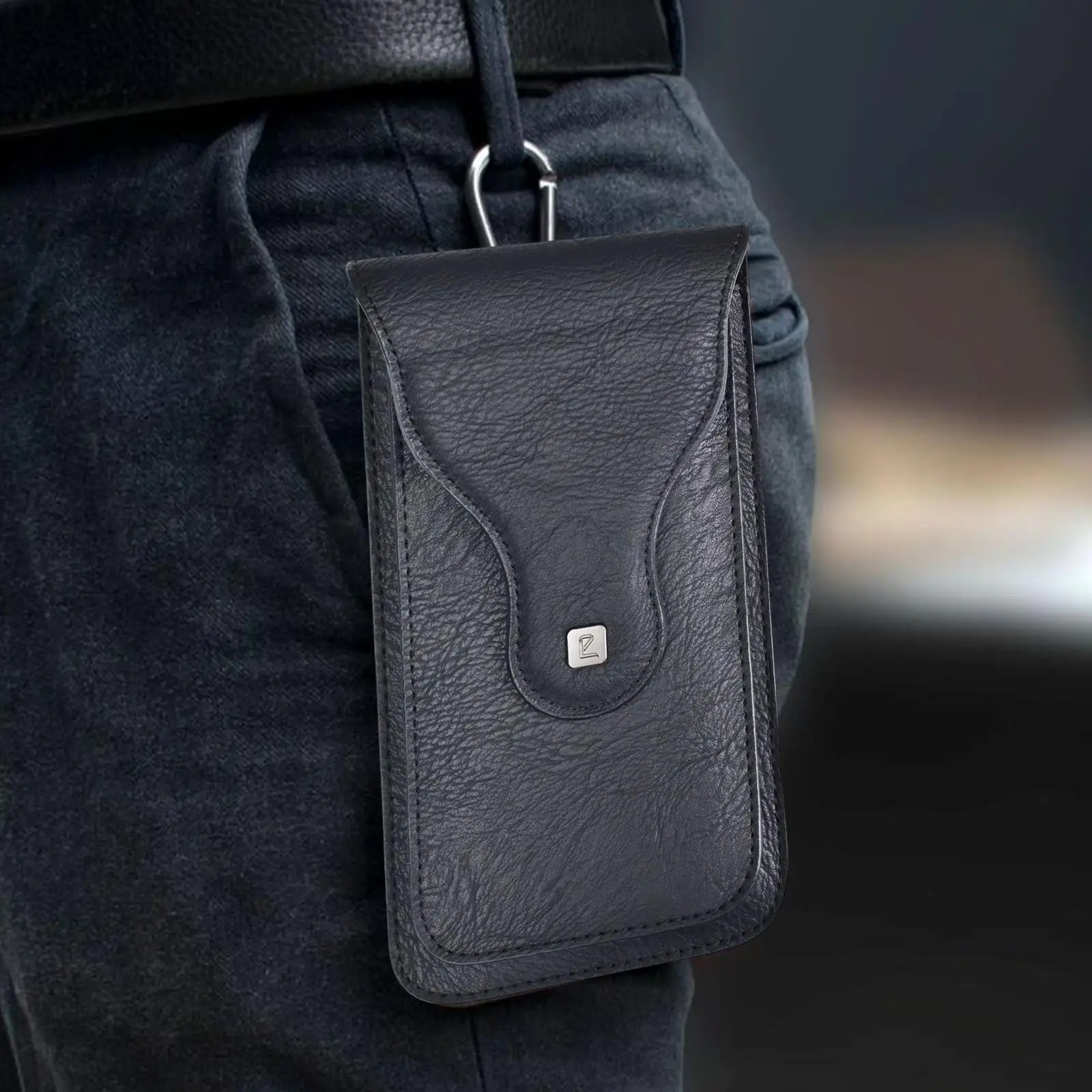 

Универсальный кожаный чехол-кобура для телефона, кошелек-клатч, карман для спорта, путешествий, активного отдыха, для мужчин и женщин