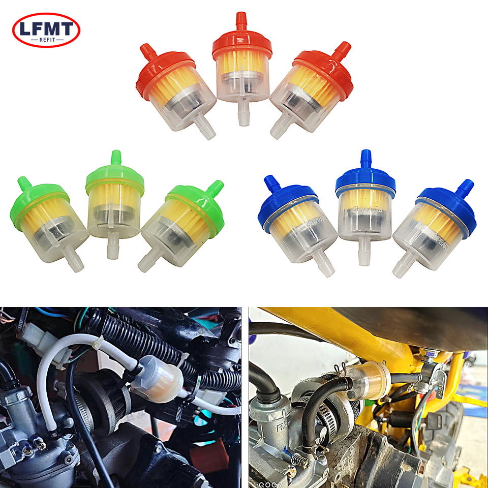  1/3/5 Pcs Universal Inline Gas Fuel Filter For Lawn Mower Small Engine Accessories Motorcycle Accessories Oil Filt Dirt Pit Bike 