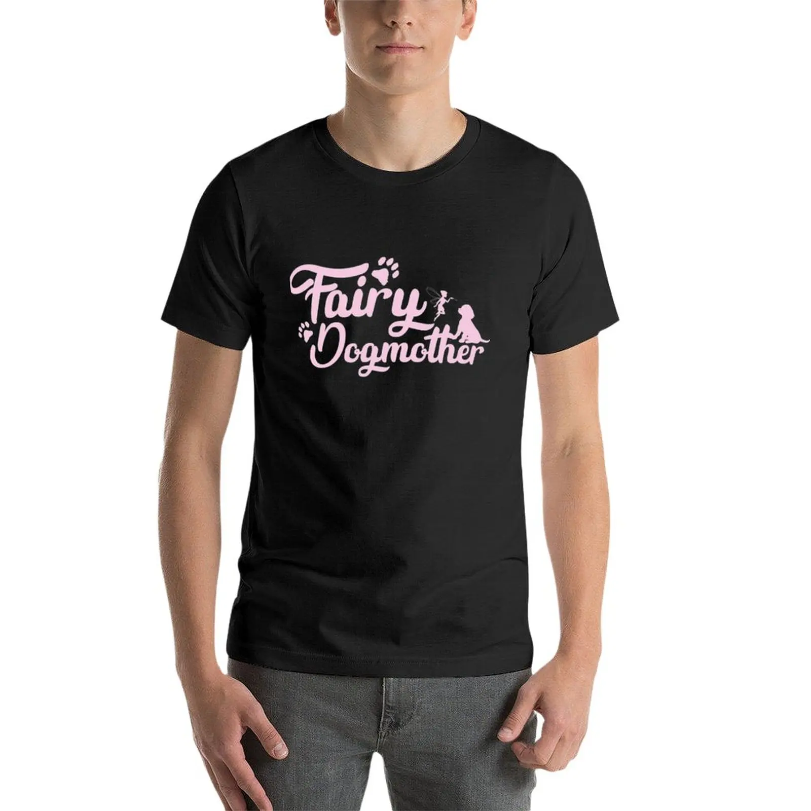 New Fairy Dogmother Dog Mom T-Shirt summer tops Short sleeve tee mens graphic t-shirts funny