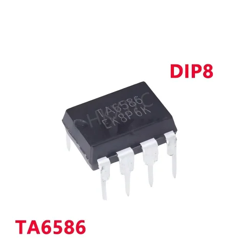 10/PCS New TA6586 DIP8 DC bidirectional motor driver chip In Stock