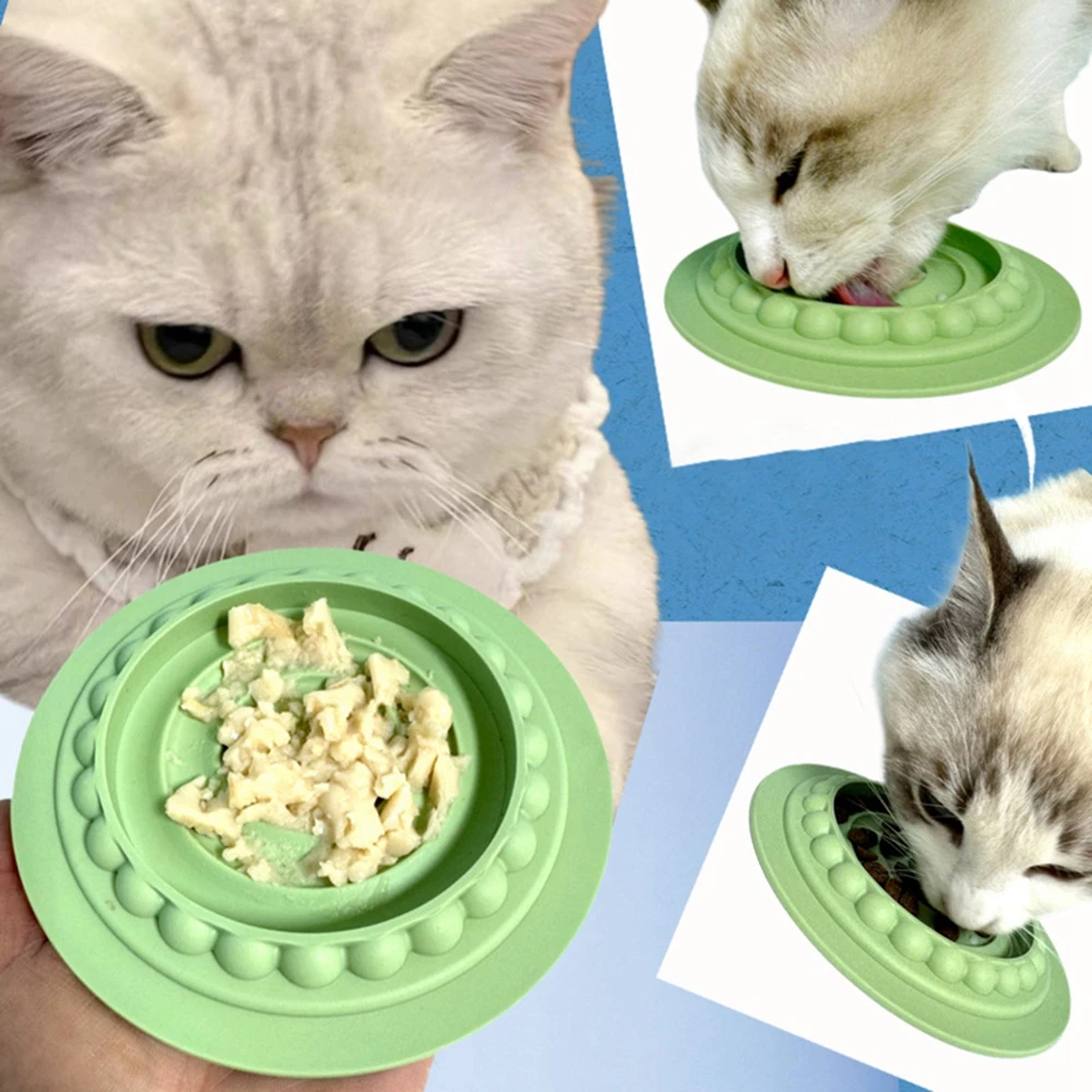 4-in-1 Multifunction Cat Bowls Birthday Gift Pet Feeding Bowl Puppy Cat Slow Food Bowl Non-slip Dispenser Feeder