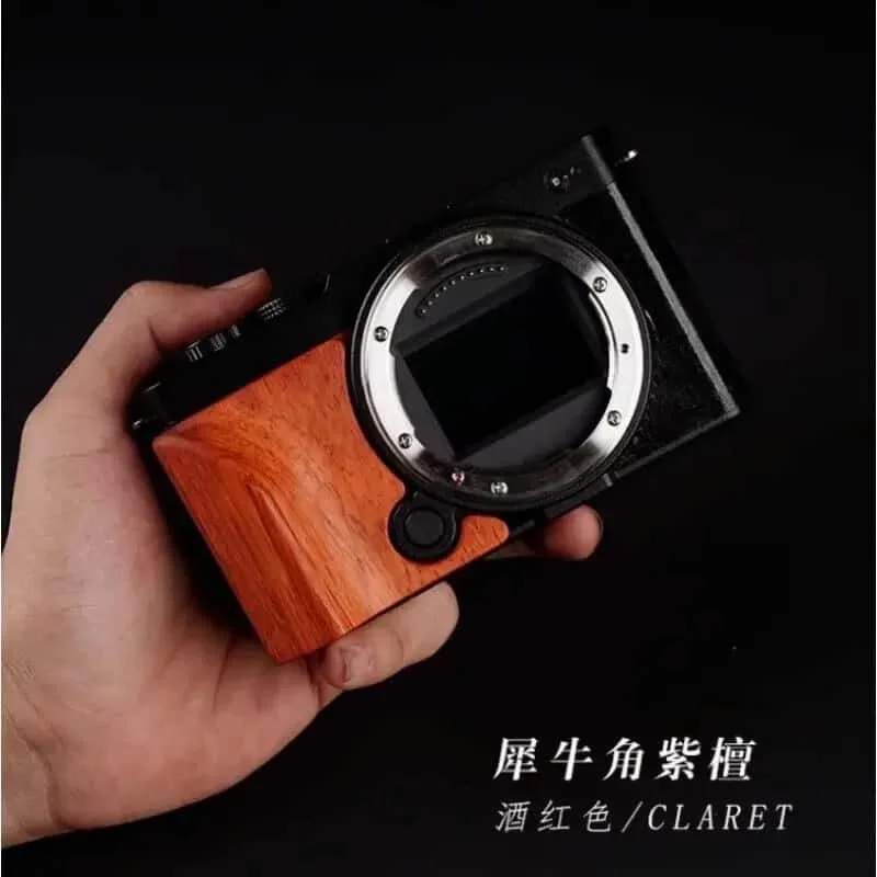 Design für Panasonic Lumix S9 Holz Handgriffhalter Rutschfester Aufkleber