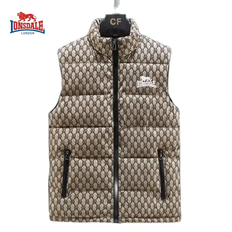 

Men's Embroidered Warm Vest Vest for Autumn and Winter, New Luxurious and Fashionable Casual Outdoor Windproof Sleeveless Jacket