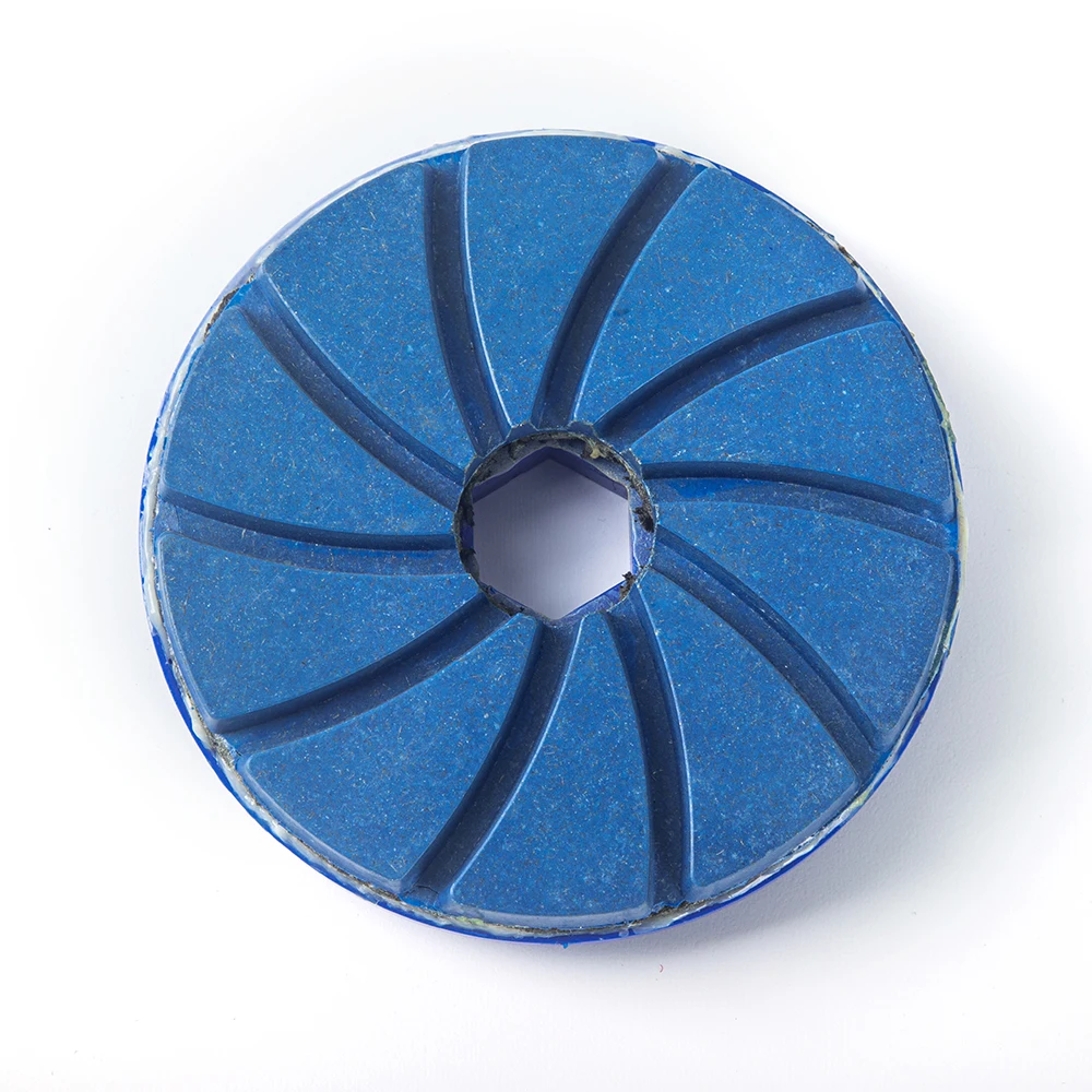 100mm Snail Lock Diamond Granite Marble Buffing Stone Marble Polishing Pads Concrete Floor Polishing Pad Edge Grinding Wheel