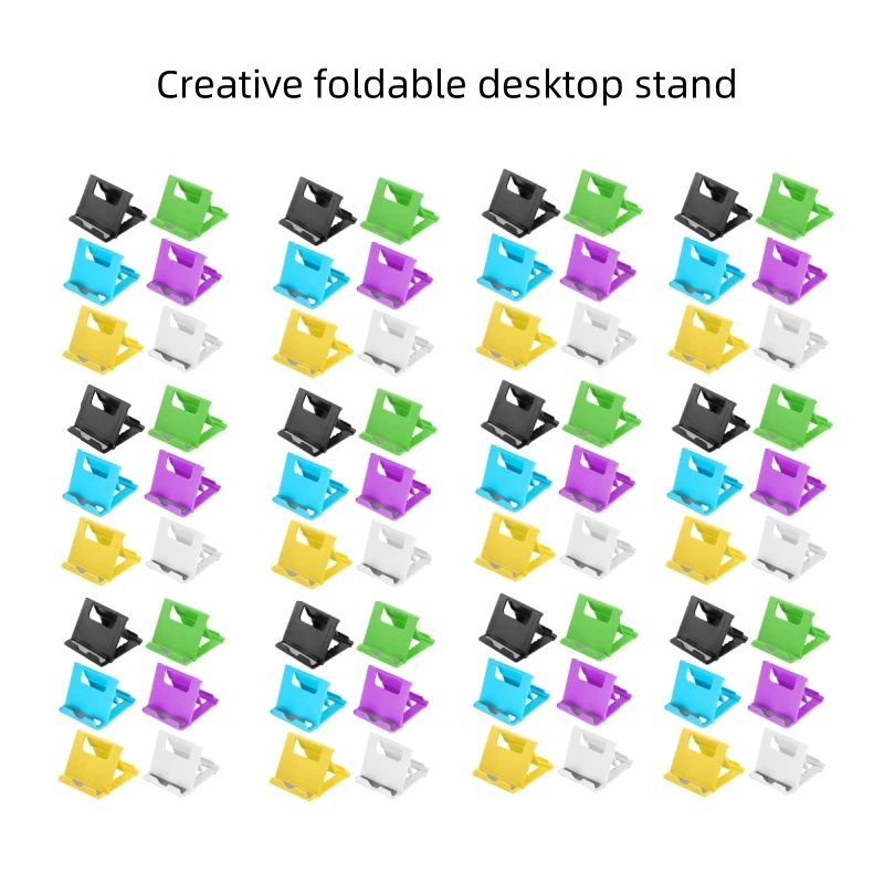 1pcs Mini Creative Portable Universal Folding Plastic Phone Holder Tablet Computer Stand