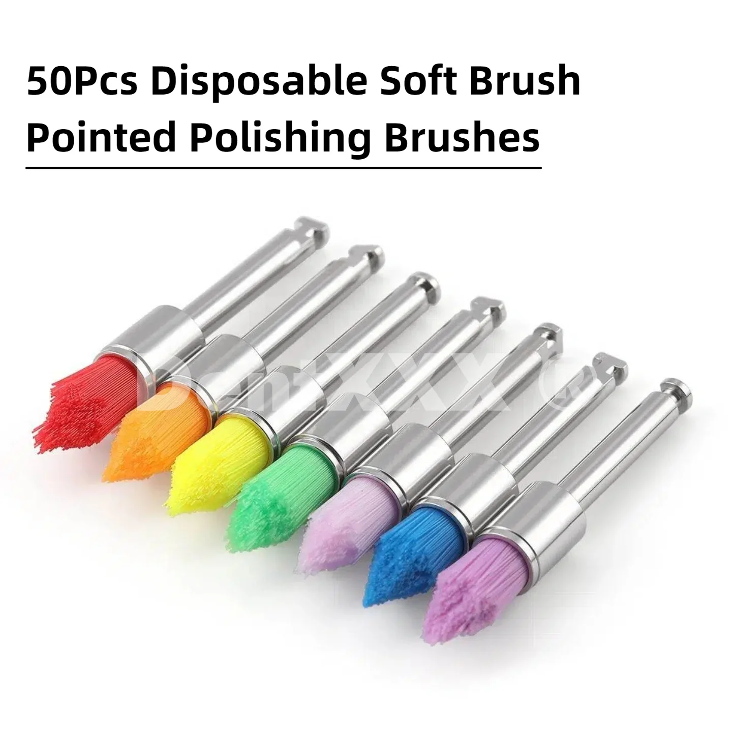

Pointed Polishing Brushes, Colored Soft Brush, Disposable Polisher Nylon Bristle Brush