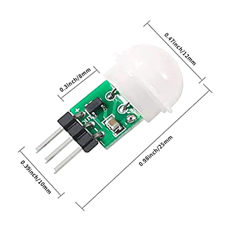 Mini IR Pyroelectric Infrared PIR Motion Human Sensor Automatic Detector Module AM312 Sensor DC 2.7 to 12V