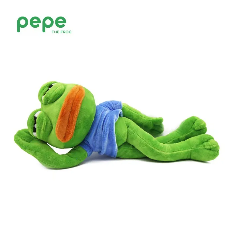 45cm expresión mágica rana triste juguete de peluche almohada de peluche suave Pepe la rana triste Animal muñeco de peluche niñas niños regalos de cumpleaños Juguetes