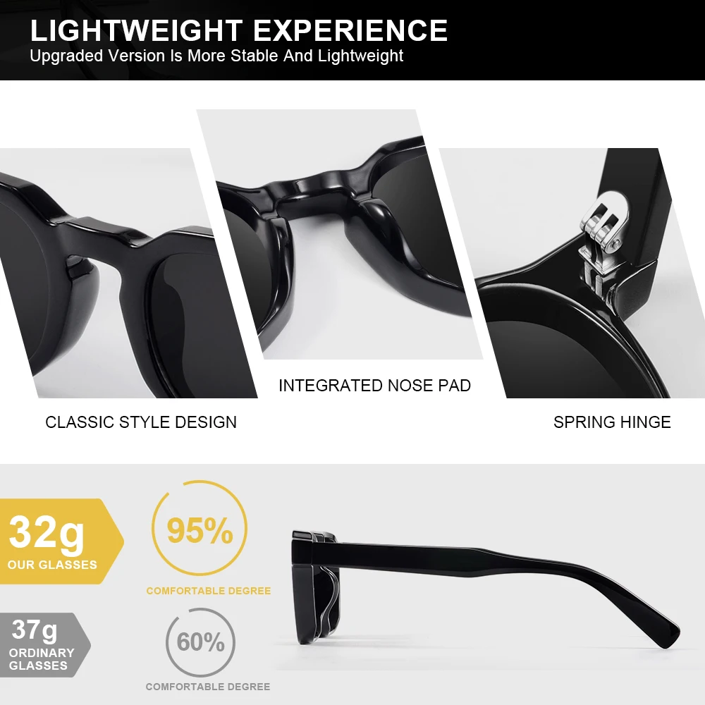 CRIXALIS Square Rivets Sunglasses for Women Men Vintage Trend Trending Sun Glasses Ladies Beach Shades Male Female UV Protection image 6