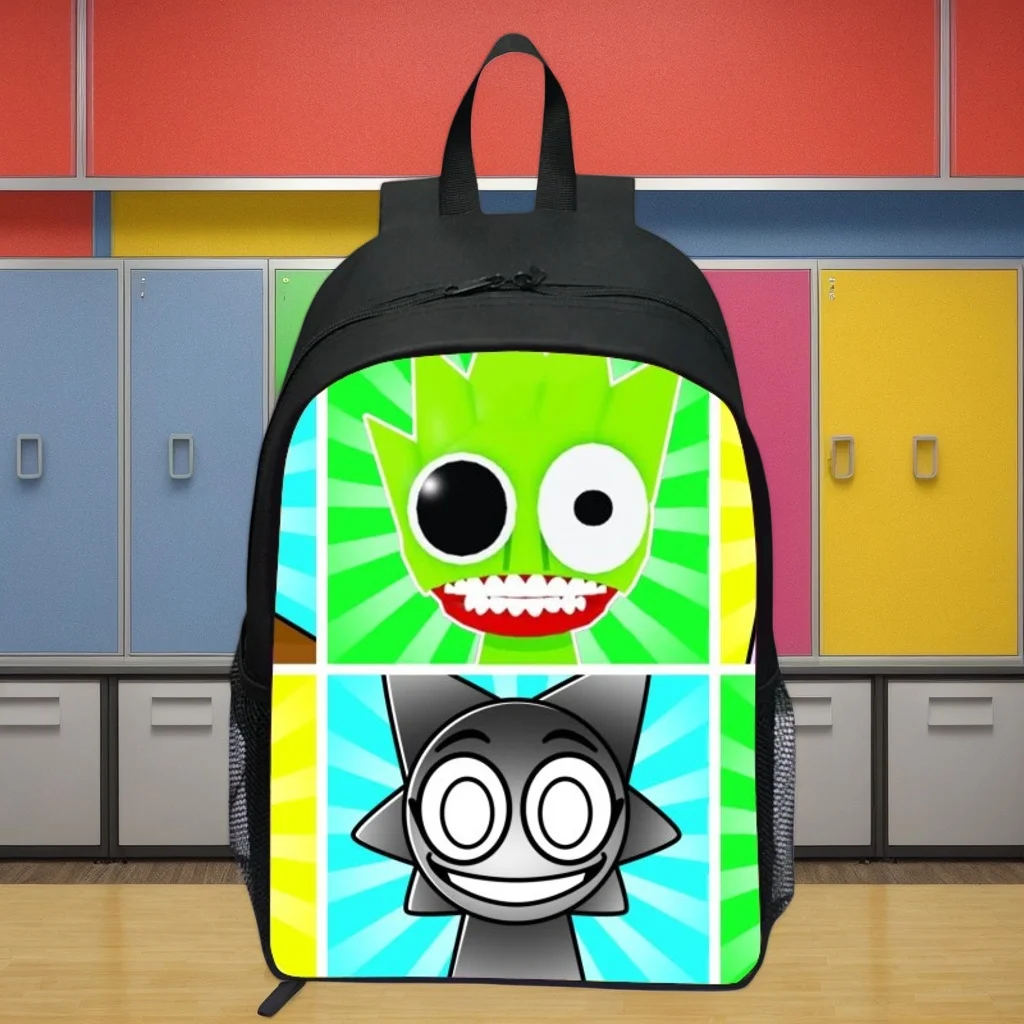 

Little Kid Cartoon Rucksack Lightweight Student Canvas Bookbag-Boy Girl Back to School Sprunki Classic Backpack Travel Bagpack