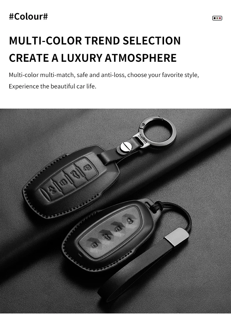 Leder Auto Smart Key Fall Abdeckung für Haval Great Wall Hover h1 h4 h6 h7 h9 f5 f7 h2s GMW Jolion 2022 Dargo Schutz Schlüssel anhänger – Detail 10