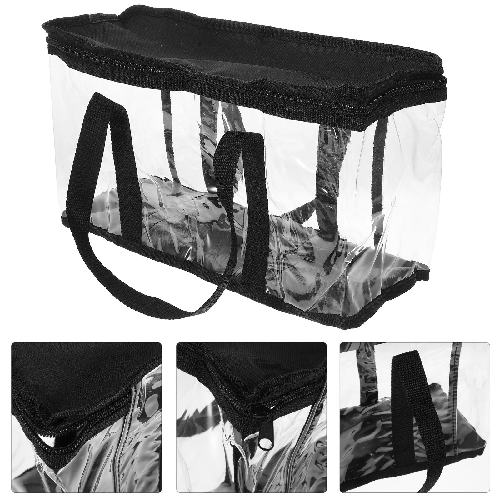 

Clear Bag For Women Stadium Baseball Hat Storage Transparent Organizer Handbag Large Capacity Portable Small Tote Work Bag