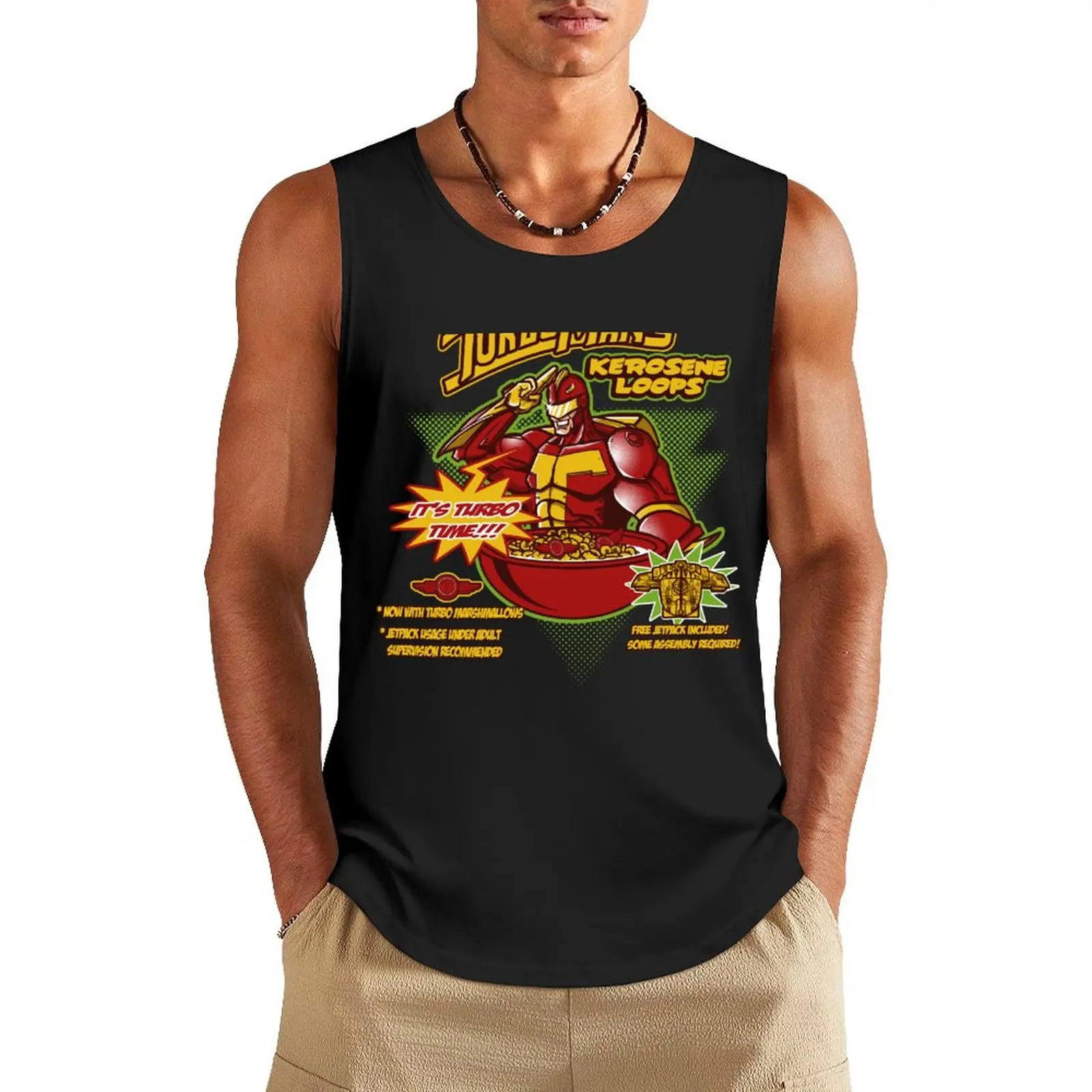 Kerosene Loops Tank Top bodybuilding men Short sleeve T-shirt man