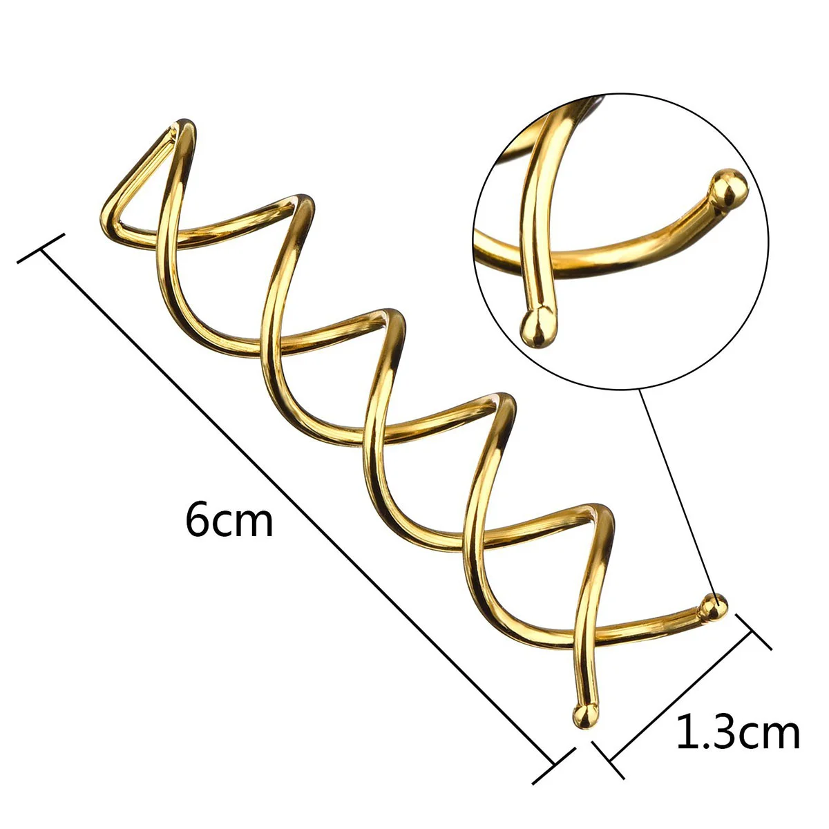 20 قطعة من مشابك صانعة كعكة الشعر للنساء، دبابيس حلزونية لتزيين المسمار