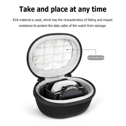 Round Watch Storage Box Portable Watch Box for Storage Dent Smart Watch Travel Case Anti-Pressure Fits All Wristwatches