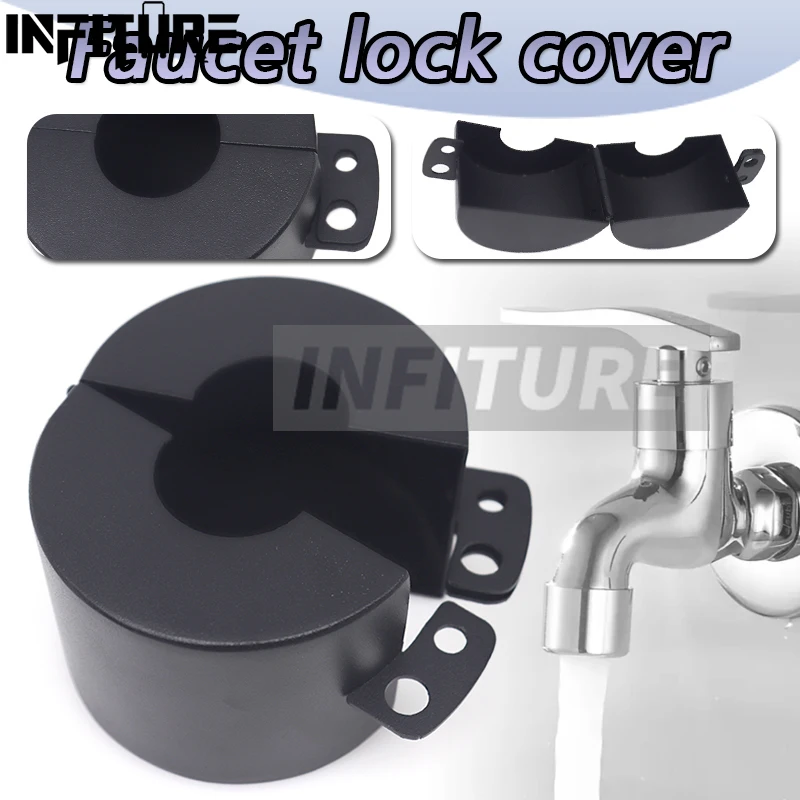 Outdoor Faucet Lock Anti-Theft Hose Tap Iron Rotating Gate Lockout Industrial Tank Gas Bottle Ball Protect Faucet Valve Cover