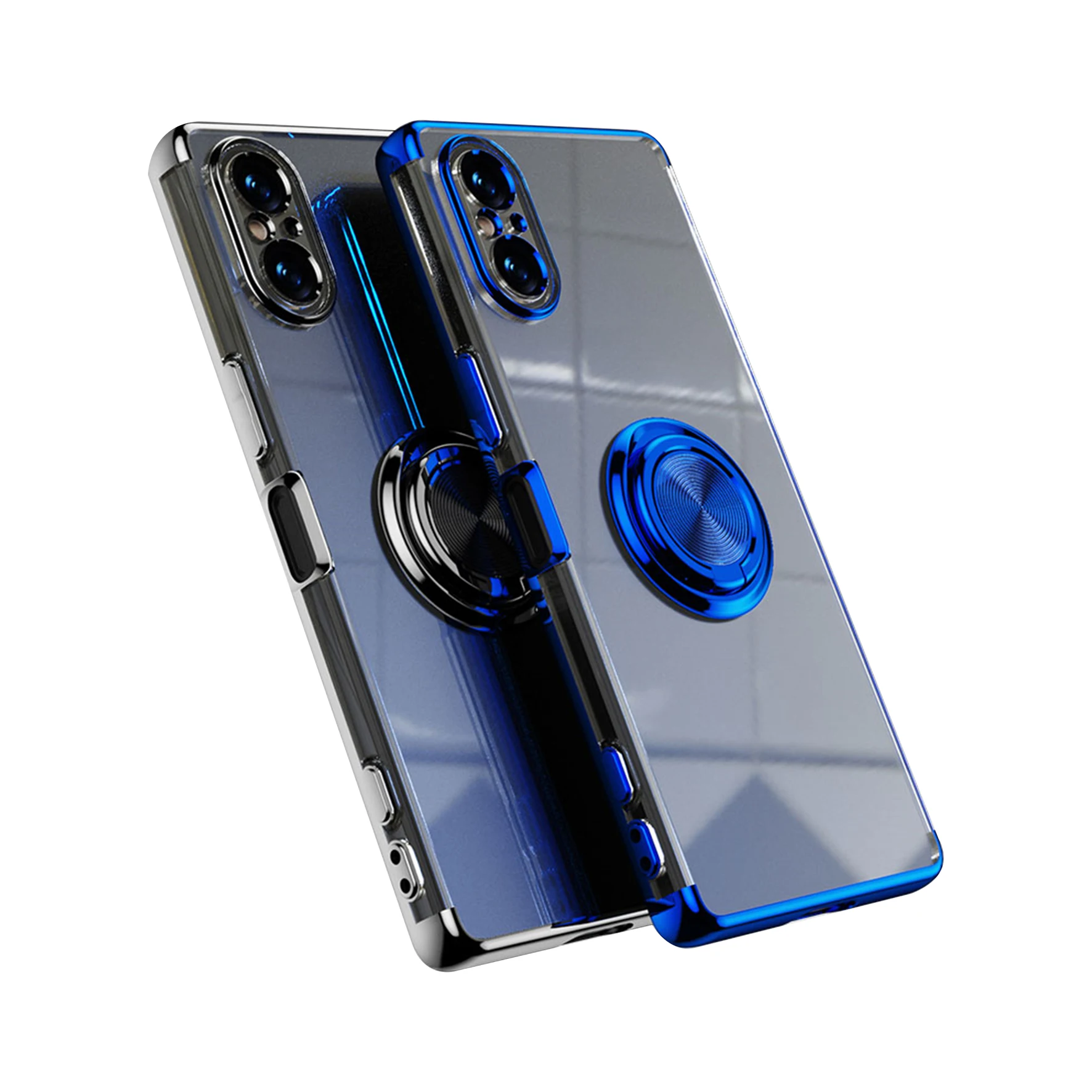 Slim Plating Clear Magnetic Phone Case for Sony Xperia 10 5 