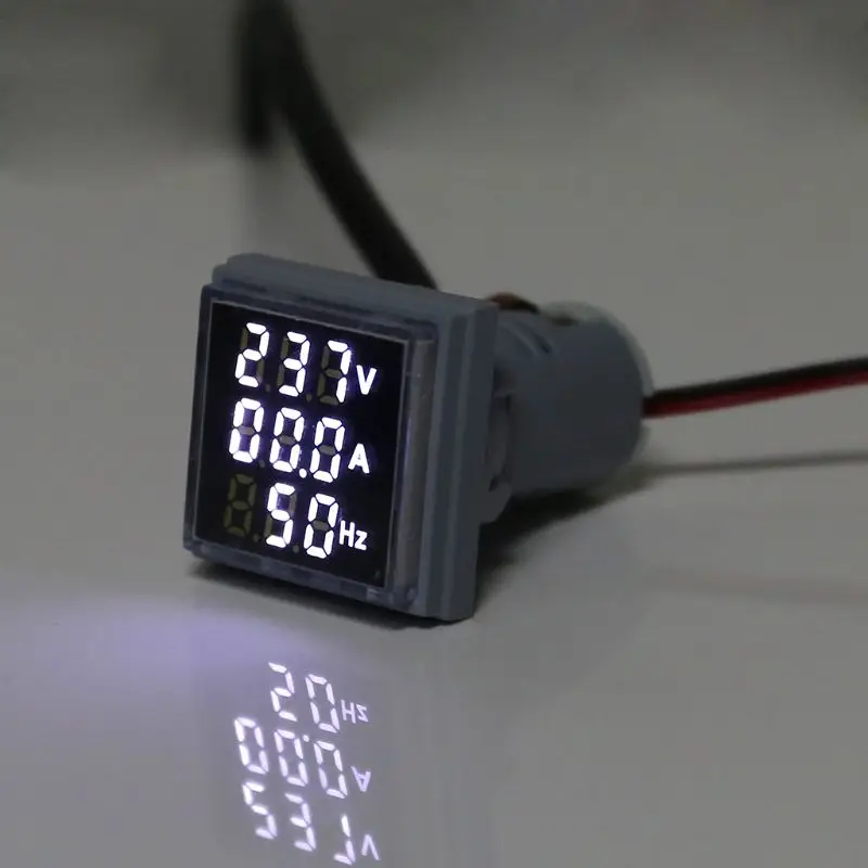 ACSquare Mini pantalla digital Indicador medidor frecuencia corriente voltaje 3 dígitos