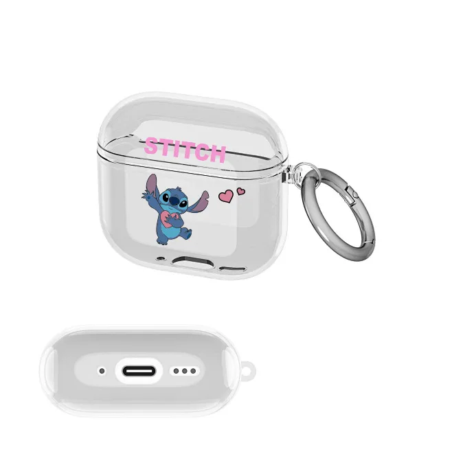 حافظة سماعة أذن كرتونية لأجهزة Apple AirPods 1 2 3 Pro 2 حافظة سماعات أذن بغرز طازجة حافظة Air Pods 4 غطاء حماية مع خطاف