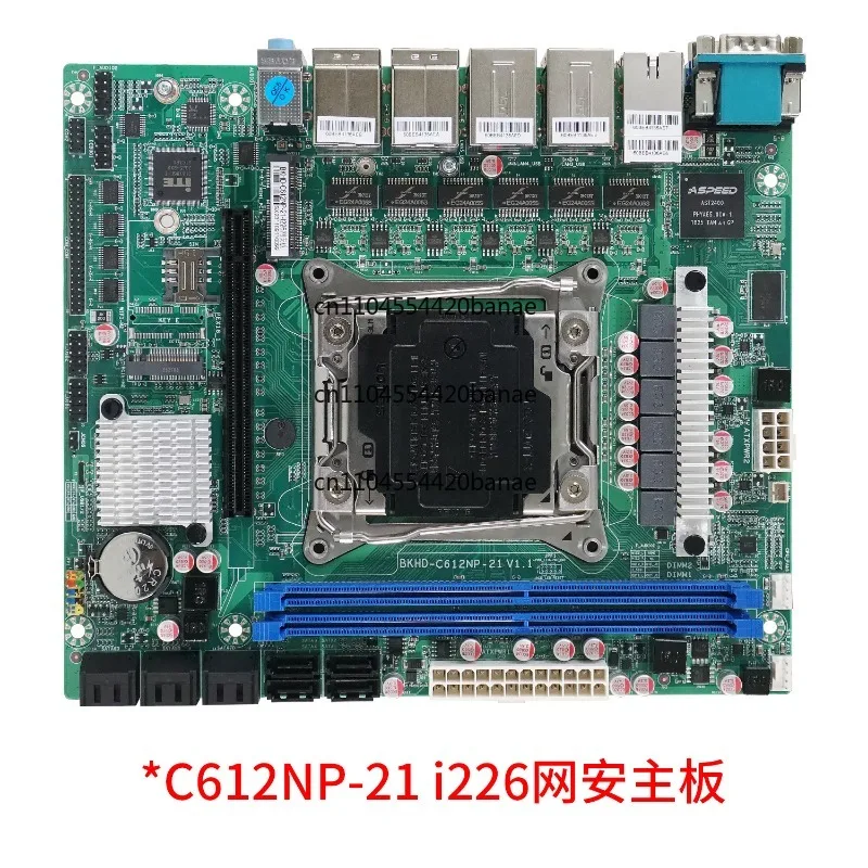 NAS multi-network soft routing ITX motherboard 10-disk array C612 industrial computer E5 server X99 motherboard 6 ports